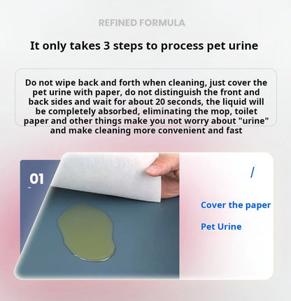 50pcs Dog＆Cat Urine Absorption Paper Pet Urine Absorption Sheets Puppy Specific Disposable Absorbent Diapers Urine Wiping Paper