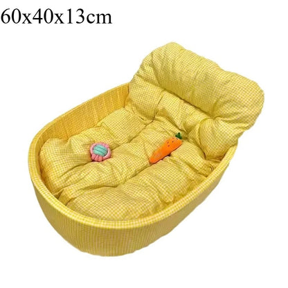 Macaron Color Dog Bed Pet Kennel Four Seasons Universal Winter Dopamine Cat Nest Deep Sleeping Nest Pet Supplies