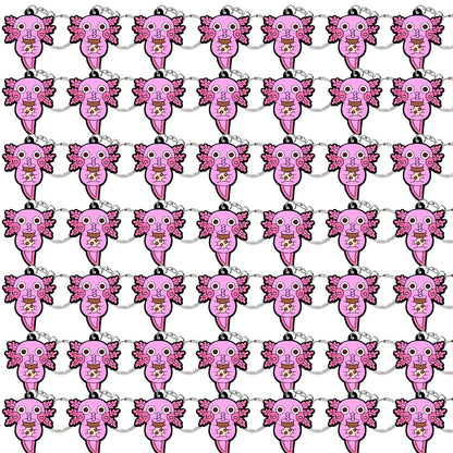 50PCS Cute Animal Keychain knife Ducks Dogs Cats Keyring for Women Men Kids Handbag Cool Car Key Accessories Friends Key Gifts