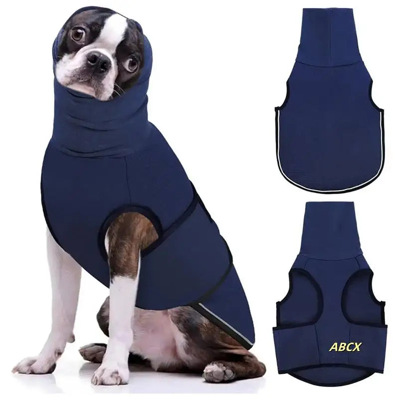 the CALMING VEST - Dog Anxiety Vest, Thunder Jacket for Large Dog, Calming Jacket with Hoodie, Dog Anxiety Jacket, Dog Hoodies for Noise