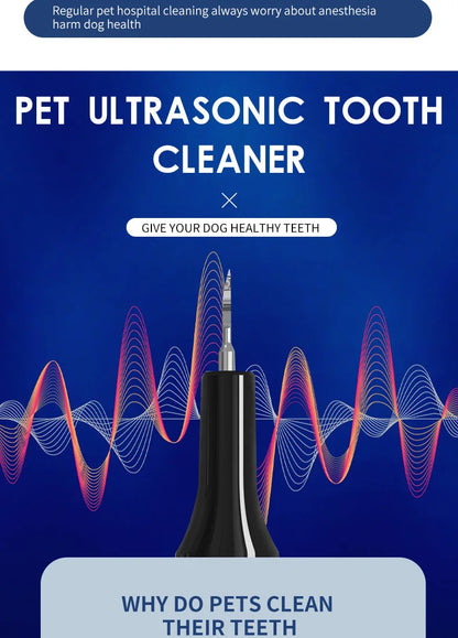 Ultrasonic Portable Electric Dog Toothbrush Professional Plaque Calculus Removal Teeth Whitening for Pet Dental Care