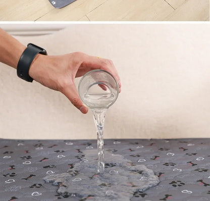 the PAWSHIELD REUSABLE MAT - Reusable Dog Pee Pad Blanket, Absorbent Diaper Washable Puppy Training Pad, Pet Bed Urine Mat for Pet, Car Seat Cover, Pet Bed New