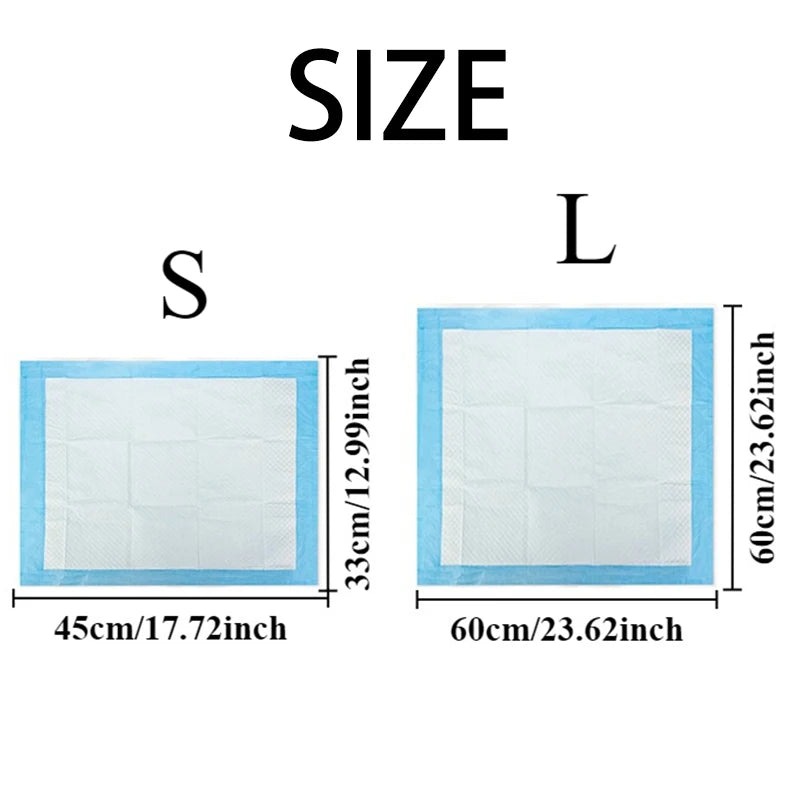 the PET PADS - 100/50/40/20PCS Pet Diaper Super Absorbent Disposable Dog Training Pee Pads, Quick Dry Clean Cushion, Cats/Dogs Supplies