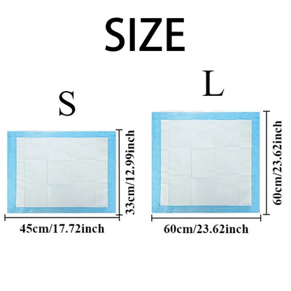 the PET PADS - 100/50/40/20PCS Pet Diaper Super Absorbent Disposable Dog Training Pee Pads, Quick Dry Clean Cushion, Cats/Dogs Supplies