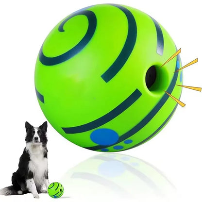 Wobble Wag Giggle Glow Ball Interactive Dog Toy Fun Giggle Sounds When Rolled or Shaken Pets Know Best As Seen On TV