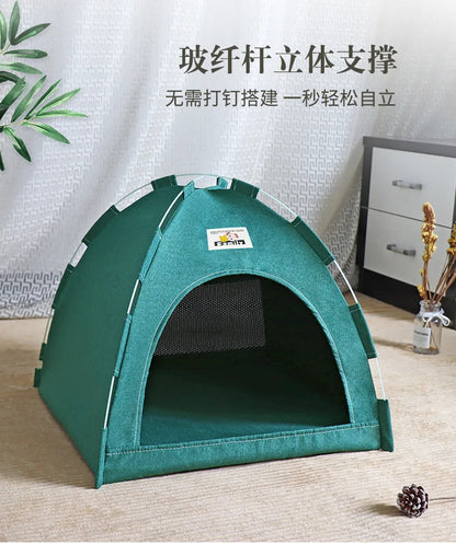 the DOG DOME - New Four Seasons Universal Pet Tent, Removable and Washable Cat and Dog Pet Nest, Summer Breathable Foldable Cat/Dog House