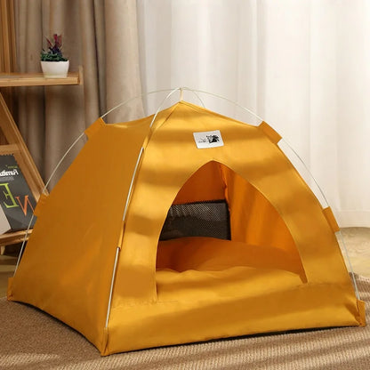 the DOG DOME TENT - Dog/Cat Tent House, Dog/Cat Bed, Cute Pet Bed, Comfortable Breathable Dual-Use for Cats/Dogs Portable