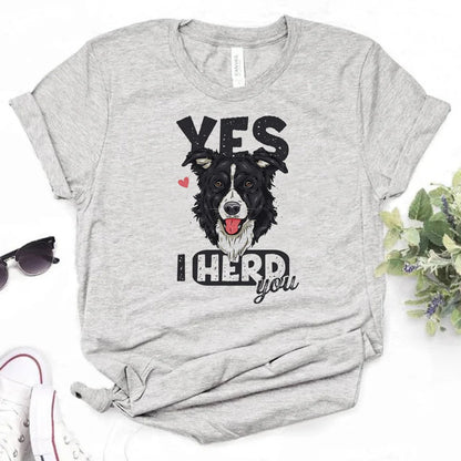 the COLLIECULTURE STREET TEE - Border Collie T-Shirts, Women Graphic Streetwear Top, Female Funny Clothes