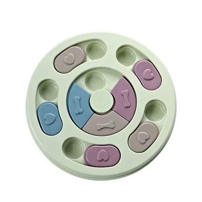the BRAINBOWL ENRICHMENT PLATE - Pet Toys, Cats and Dogs Relieving Boredom, Feeding Plates, Slow Food Bowls, Interactive Brain Training, Feeding Equipment