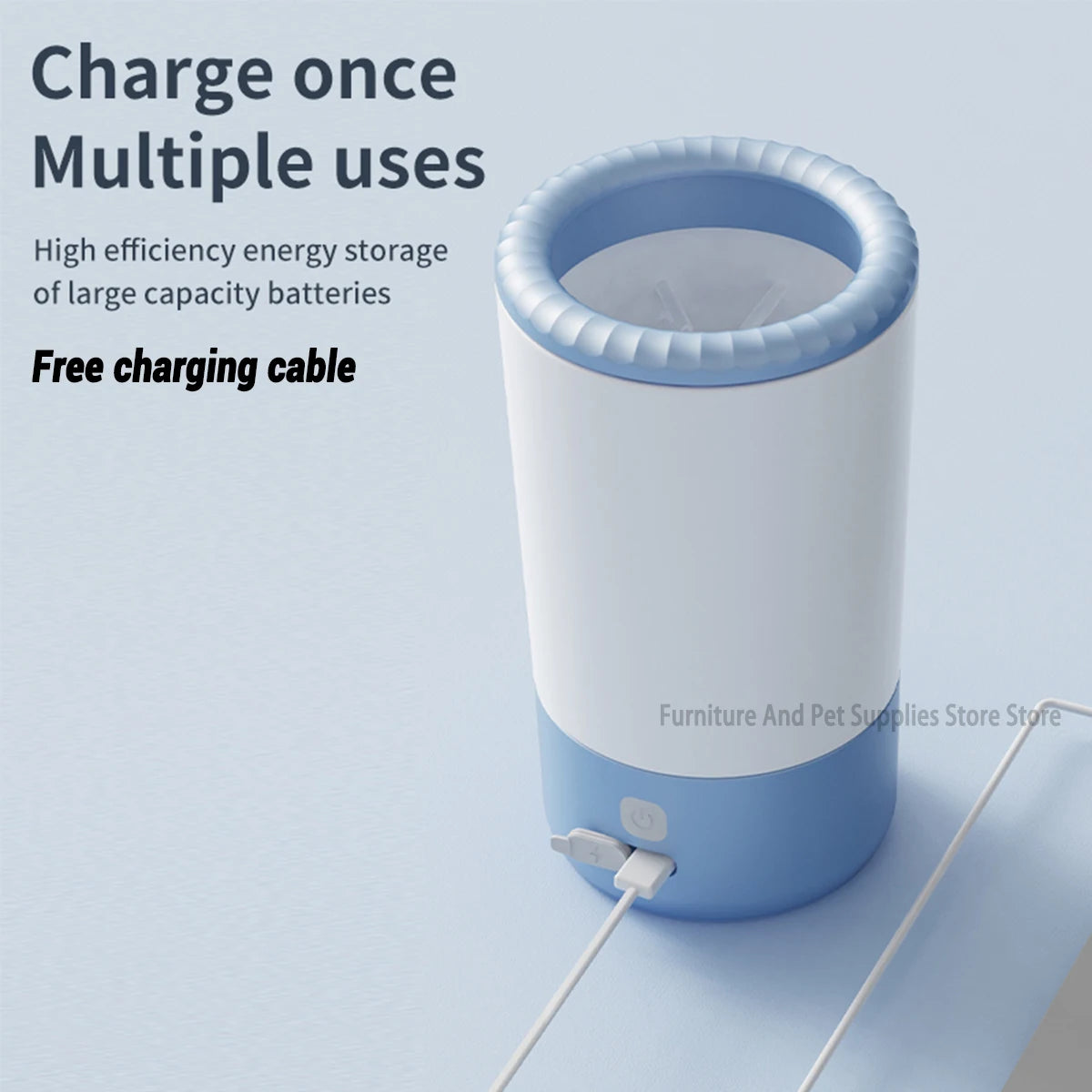 the FOOT WASHING MACHINE - Pet Foot Washing Machine, Electric Pet Paw Cleaner, Automatic Dog Quick Cleaner, Pet Paw Portable Low Noise Waterproof Foot Cup