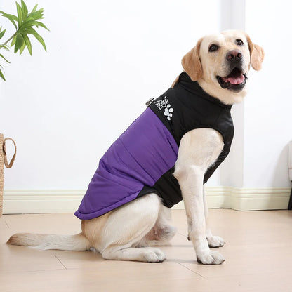 Warm Winter Pet Clothes Windproof Dog Jacket Coat For Small Big Dogs Labrador Costume French Bulldog Golden Retriever Outfits