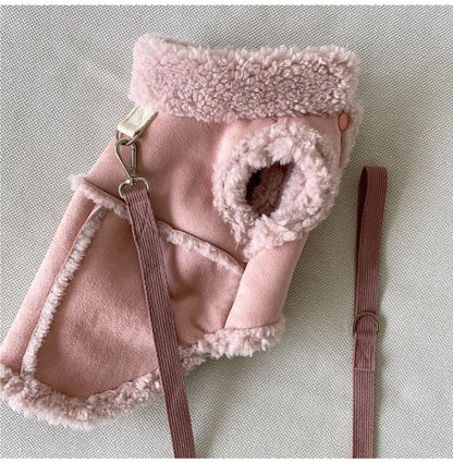 the BUCKSKIN - Dog Vests, Winter Plush Warm Pet Dog Clothes for Small/Medium Dogs Jackets, Puppy Clothing Yorkshire Terrier Ropa Para Perros