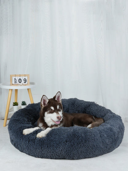 Plush Dog Bed Large Beds for Dogs Washable Medium Small Basket Accessorys Pet Furniture Fluffy Sofa Puppy Kennel Accessories Mat