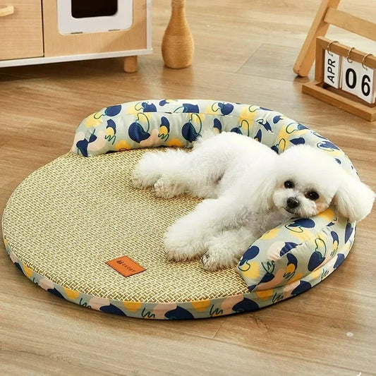 Dog Mat Cooling Bed Bedding for Dogs Big Cushion Beds Cats Fluffy Pet Supplies Small Bad Large Medium Accessories Puppy Sofa