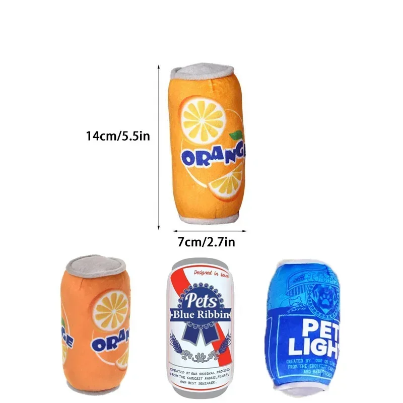 Plush Dog Winebottle Chew Sound Soft Beer Bottle Toy Funny Bite-Resistant Squeaky Relieve Boredom