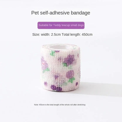 Disposable Dog Foot Covers Durable Anti-dirty Breathable Pet Self-adhesive Bandage Pet Go Out Foot Wrap