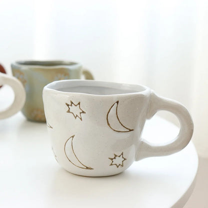 360ml Creative Cute Handmade 3D Snail Daisy Dog Cat Coffee Mugs Ceramic Funny Cartoon Animal Tea Milk Cups Unique Birthday Gift