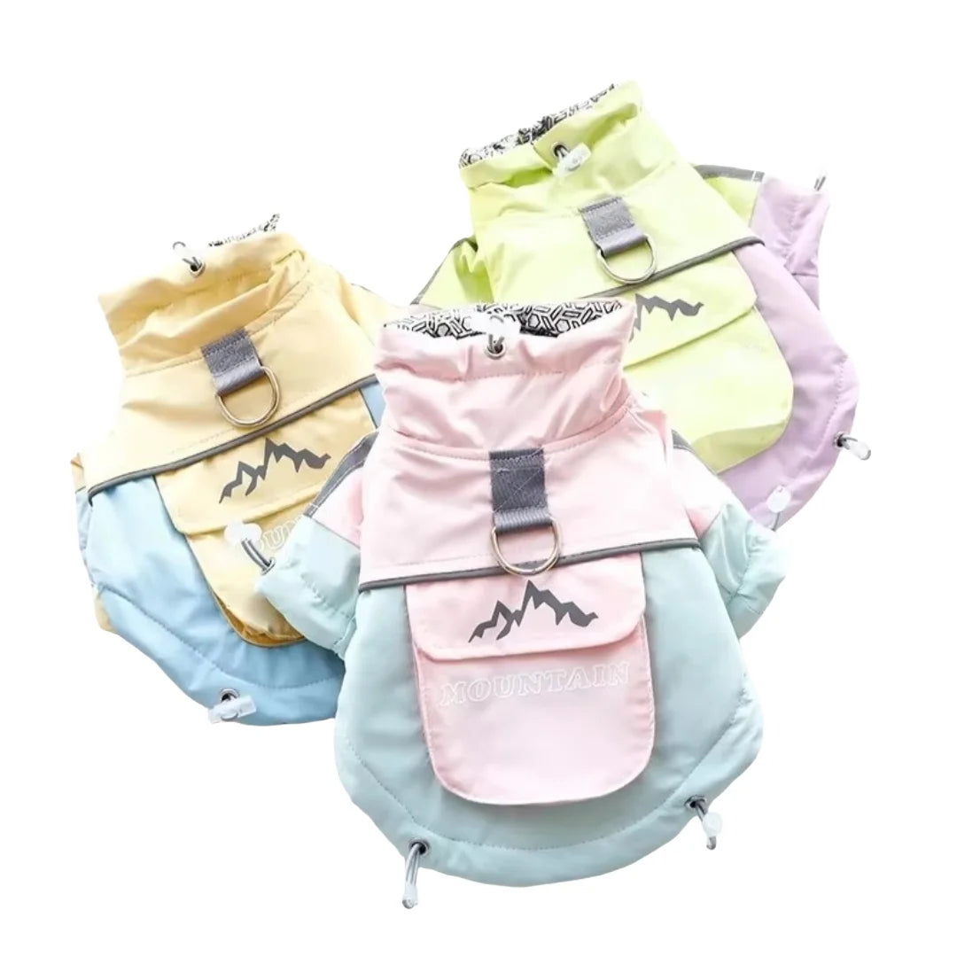 the ICESHIELD 3-PROOF OUTDOOR DOG JACKET - 2025 Thick Waterproof Dog Winter Coat, 3-Proof Warm Outdoor Jacket for Small Dogs, Cold-Resistant Pet Clothing