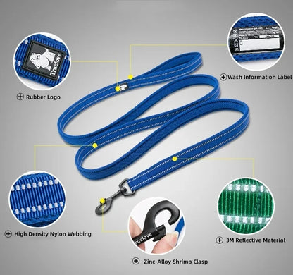 the SUREGRIP ALL-IN-ONE - Truelove Pet Harness+Pet Leash Set, Rope 110cm/200cm, All-in-One Reflective Dog Harness, No Pull, Adjustable Buckles
