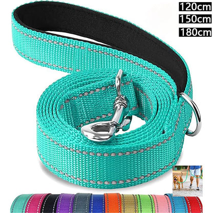 the MOONSTRIDE REFLECTIVE ROPE - Night Reflection Dog/Pet Towing Rope, 1.2/1.5/1.8m Guard Rope, Pet Walking Training Leash, Cats/Dogs Harness Collar Lead Strap