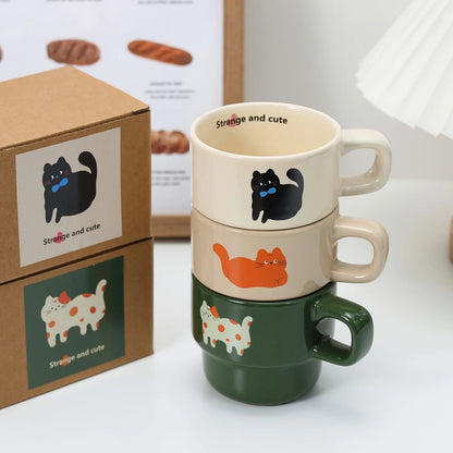 Ceramic Coffee Mug Hand-made Decorative Tea Coffee Cup For Home Party