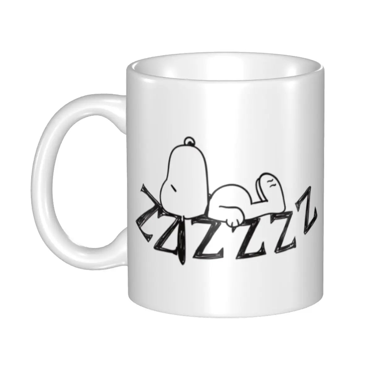 Manga Snoopy Woodstock Cartoon Dog Coffee Mug DIY Customized Ceramic Tea Milk Mug