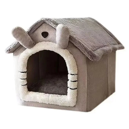 the FUZZY WUZZY DOGHOUSE - Foldable Pet House, Removable Washable Dog/Cat House, Puppy/Kitty Cave Sofa, Four Seasons Pet Supplies for Small/Medium/Large Pets