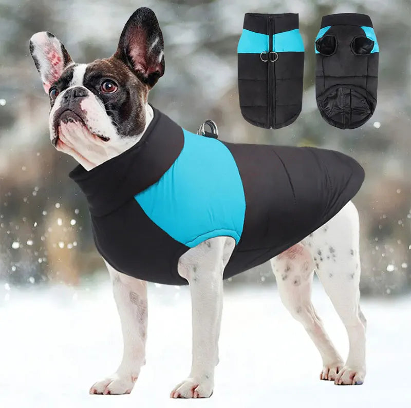 the WARMER JACKET - Pet Waterproof Warm Large Dog/Coat/Puppy Clothing, Pet Vest Jacket, Winter Warm Dog Clothes, Waterproof Pet Vest Zipper Jacket