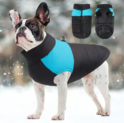 the WARMER JACKET - Pet Waterproof Warm Large Dog/Coat/Puppy Clothing, Pet Vest Jacket, Winter Warm Dog Clothes, Waterproof Pet Vest Zipper Jacket