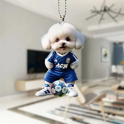 New 2D Acrylic Dog Keychain, Cute And Cool Bag, Car Rearview Mirror Pendant, Pet Hospital, And Exquisite Little Gift For Parties