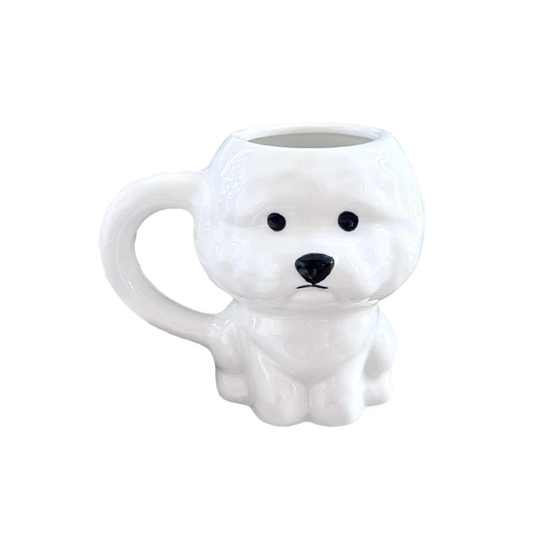 Creative Cute Little Dog Cerc Mugs Office Water Drinking Cups Coffee Cups Birthday Gifts Couple Cups Home Daily Use