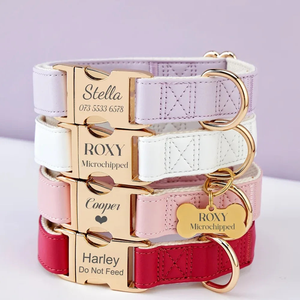 the PAWMARK SIGNATURE ID COLLAR - Custom Engraved Pet Collars, Can Be Engraved with Pet Name, ID and Logo, Suitable for Large/Medium and Small Cats and Dogs