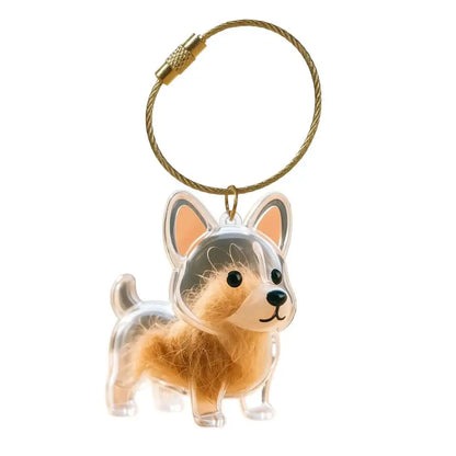 Keychain For Collecting Cat And Dog Hair, Fur Life Pendant For Dogs, DIY Pet Furs Collection Keychain, Pet Fur Keepsake