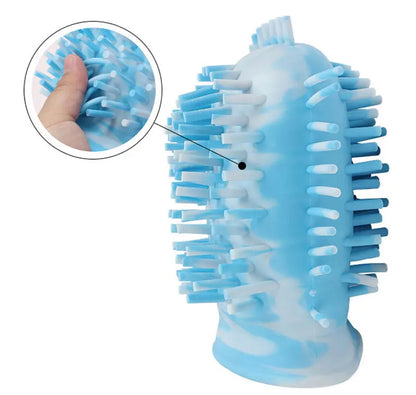 the SCRUBBER - Dog Foot Wash Cup, Portable Paw Clean Tools for Dogs, Large/Medium Dog Foot Washer, Scrubber Dog Muddy Dirty Paw Cleaning Cup 1pcs