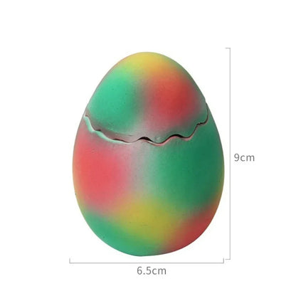 Dog Latex Toys Interactive Games Stretchable Dragon Eggs Teething Playing Easy Clean Squeeze Transform Sound Toys Pet Supplies