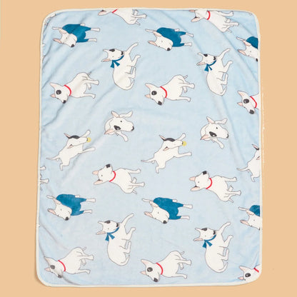 Dog Bed Mat for Small Medium Dogs Cats Autumn Winter Cozy Fleece Puppy Print Blanket Bulldog French Chihuahua Pet Accessories