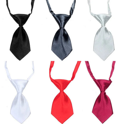 10pcs/Lot Pet Cat Dog Solid Color Multicolor Tie Fashion Grooming Dog Accessories Adjustable Puppy Tie Pet Bowtie Supplies