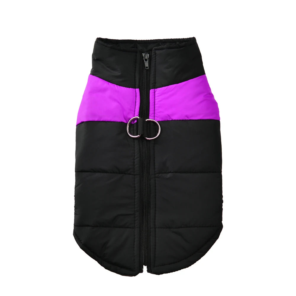 Autumn Winter Dog Jacket With D-ring For Small Large Dogs Cat Warm Waterproof Puppy Zipper Clothes Labrador Yorkies Pet Costumes