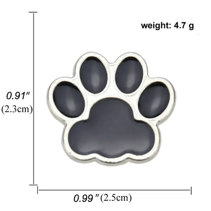 animal muticolor cat dog paw Enamel Pin Brooch Cartoons Badge for Bags Jeans Hoodies Denim Lapel Pin Jewelry Kids Best Gift
