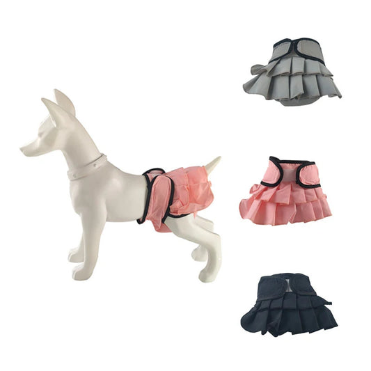 Female Dog Skirt Edge Physiological Pants Washable And Reusable Anti-Harassment Pet Dog Diaper Pants