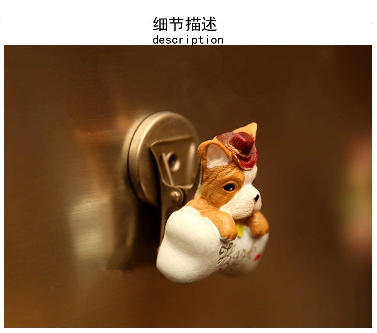 Cowboy Dog Creative Refrigerator Sticker Little Angel Magnet Sticker Gift Gift Wedding