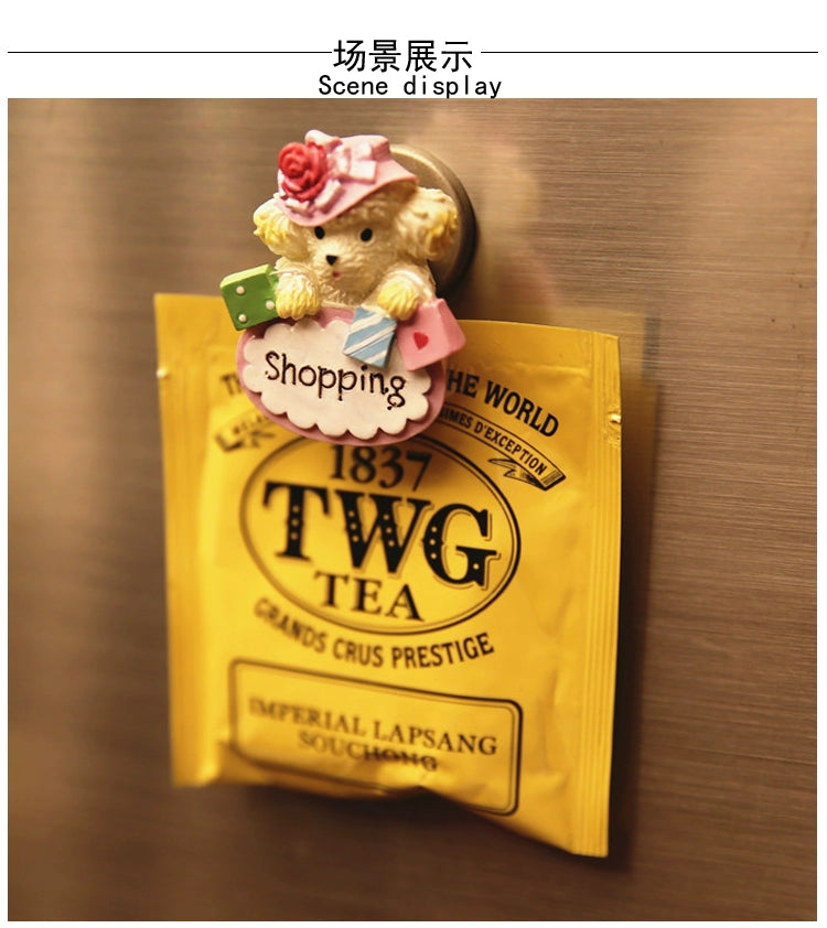 Cowboy Dog Creative Refrigerator Sticker Little Angel Magnet Sticker Gift Gift Wedding