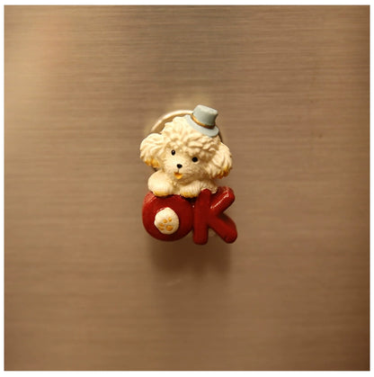 Cowboy Dog Creative Refrigerator Sticker Little Angel Magnet Sticker Gift Gift Wedding