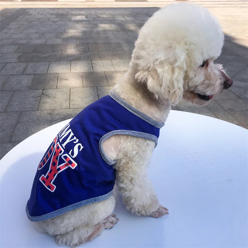 the TINYROYAL PET SHIRT - Princess Crown Dog Vest T-Shirt, Summer Cotton Pet Clothes for Small Dogs, Chihuahua/Poodle Shirts, Puppy Clothing, Prince